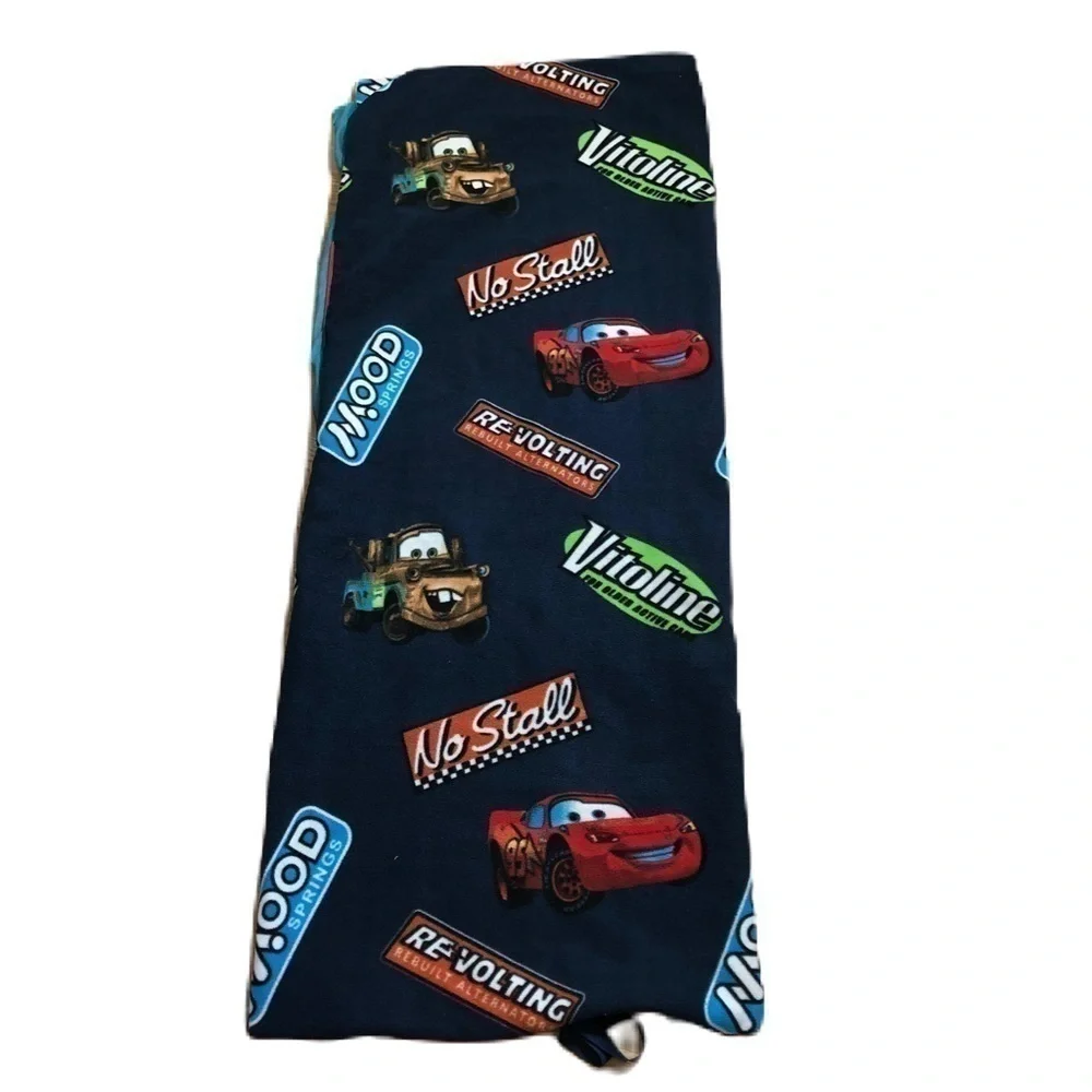 Disney Cars Fleece Sleeping Bag Blue Mater Lightning McQueen Blanket